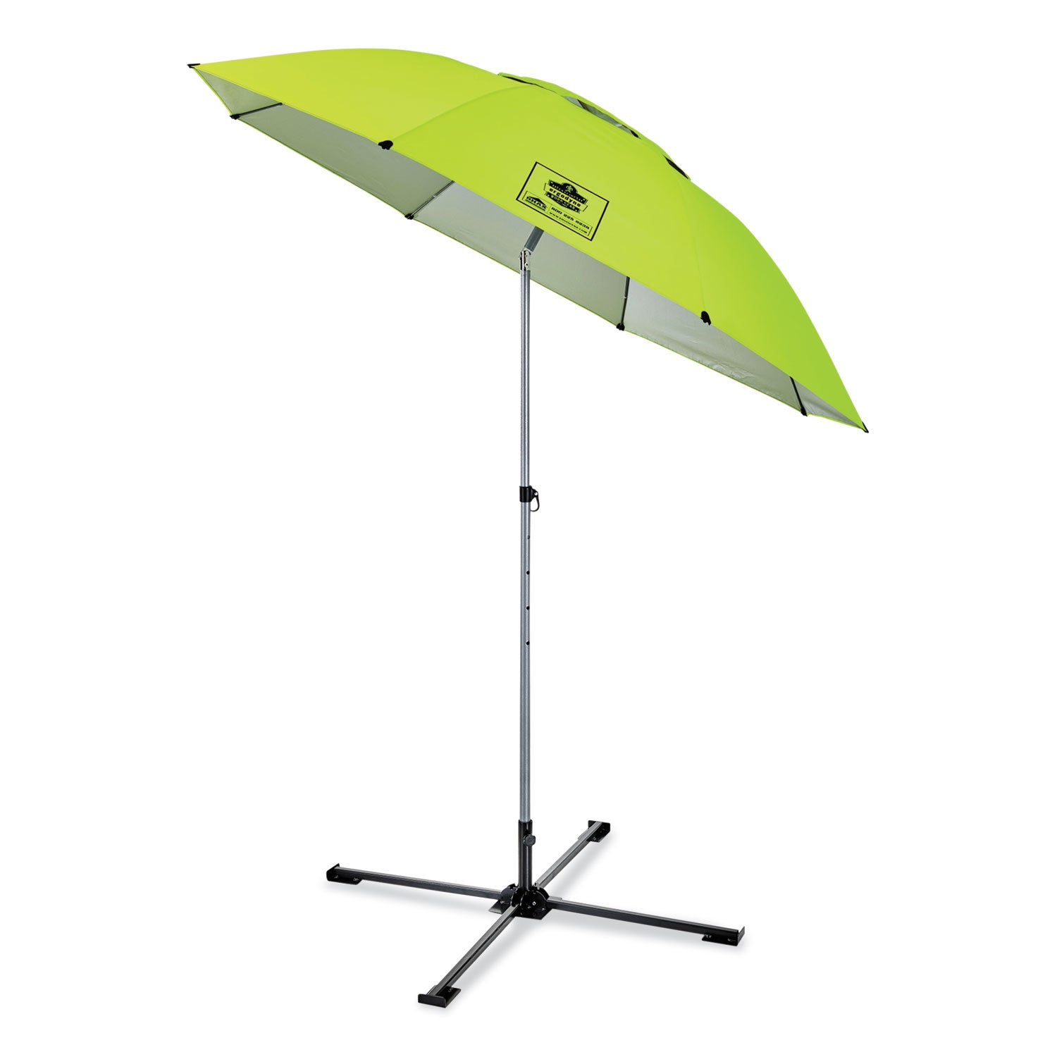 shax-6199-lightweight-work-umbrella-stand-kit-75-ft-dia-x-92-tall-polyester-steel-lime-ships-in-1-3-business-days_ego12969 - 1