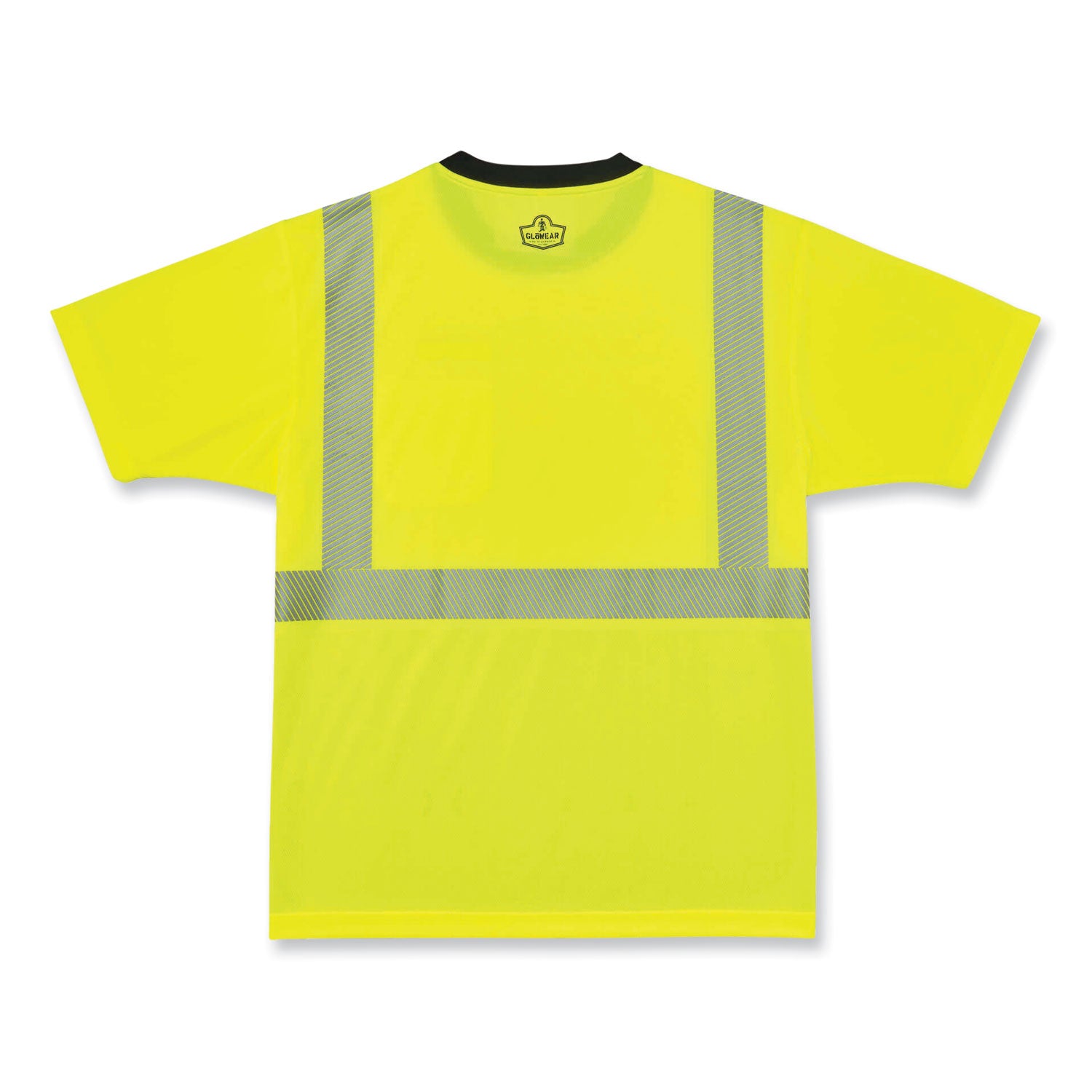 glowear-8280bk-class-2-performance-t-shirt-with-black-bottom-polyester-medium-lime-ships-in-1-3-business-days_ego22533 - 3