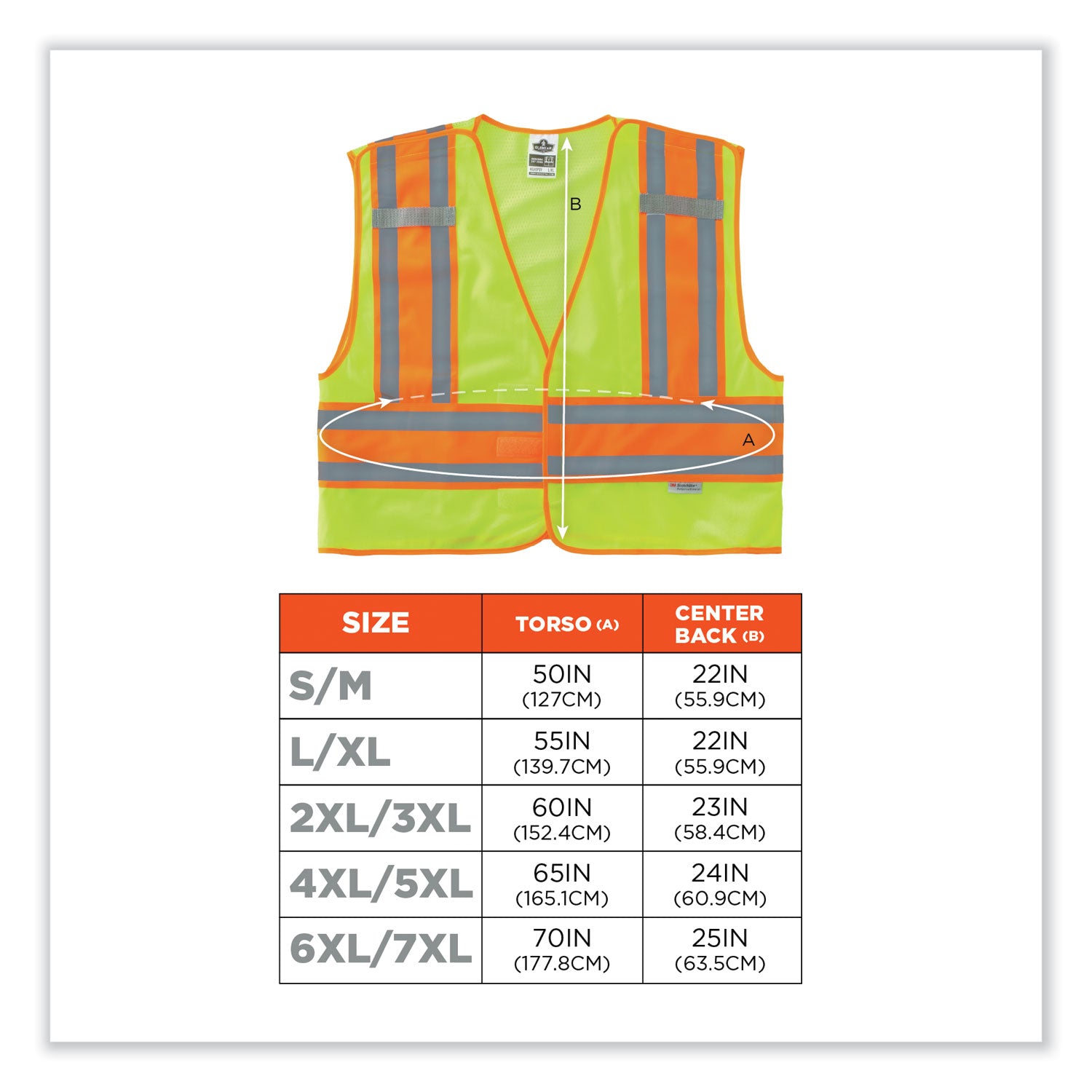 GloWear 8245PSV Class 2 Public Safety Vest, Polyester, Small/Medium, Lime, Ships in 1-3 Business Days
