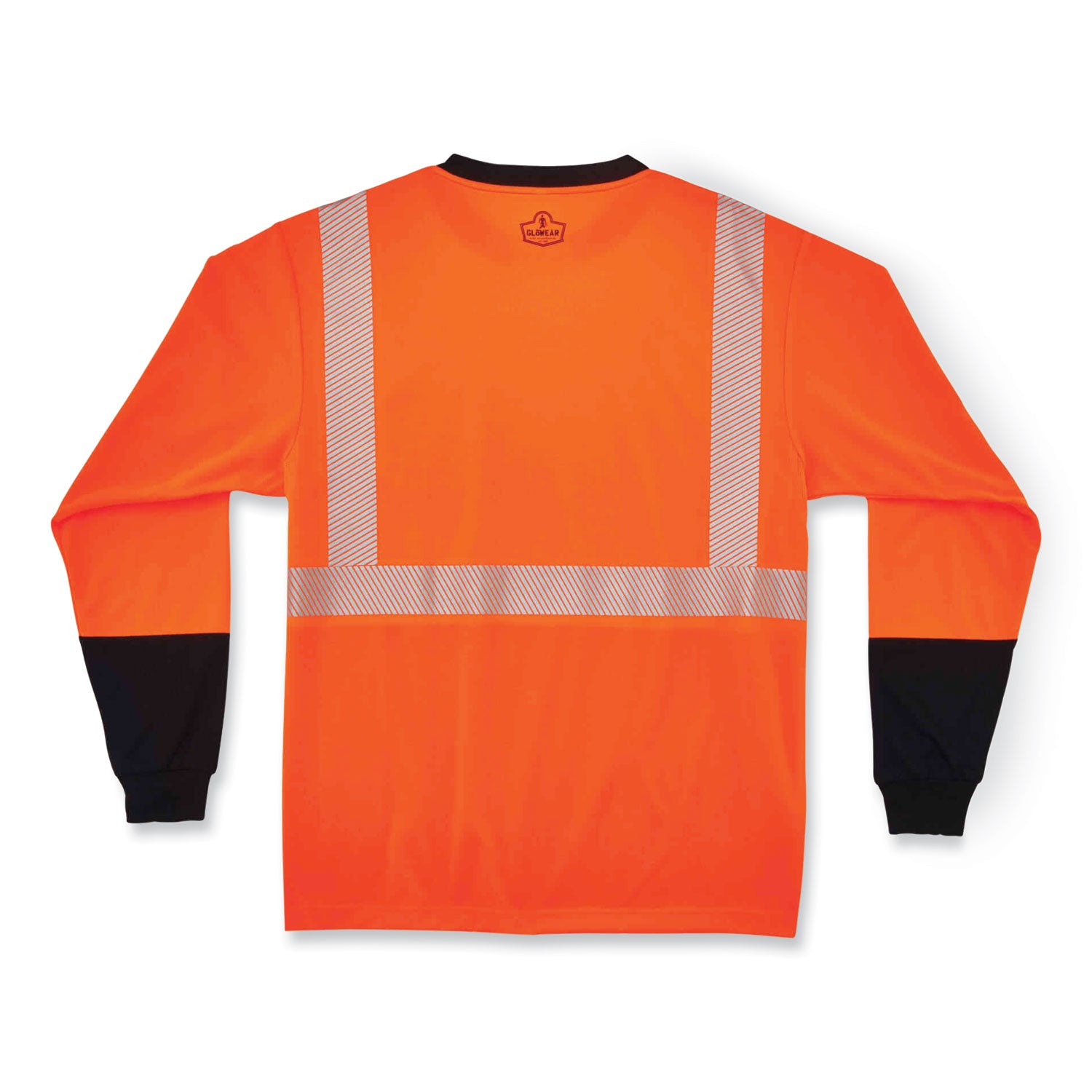 glowear-8281bk-class-2-long-sleeve-shirt-with-black-bottom-polyester-4x-large-orange-ships-in-1-3-business-days_ego22688 - 3