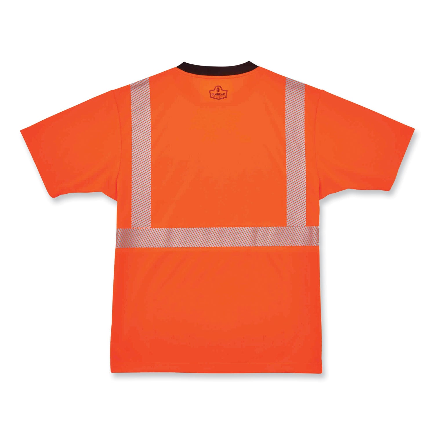 glowear-8280bk-class-2-performance-t-shirt-with-black-bottom-polyester-2x-large-orange-ships-in-1-3-business-days_ego22586 - 3