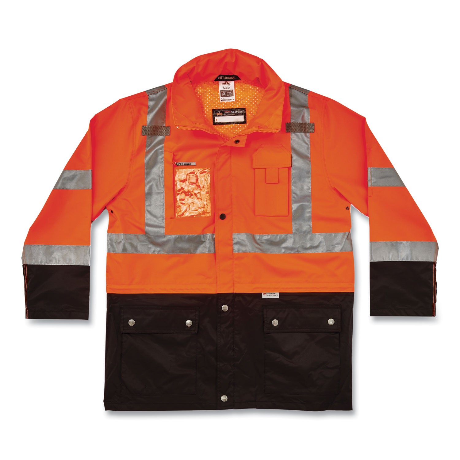 glowear-8386-class-3-hi-vis-outer-shell-jacket-polyester-medium-orange-ships-in-1-3-business-days_ego25463 - 1