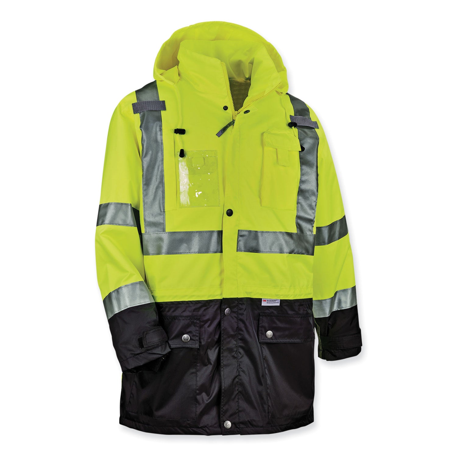 glowear-8386-class-3-hi-vis-outer-shell-jacket-polyester-3x-large-lime-ships-in-1-3-business-days_ego25377 - 2