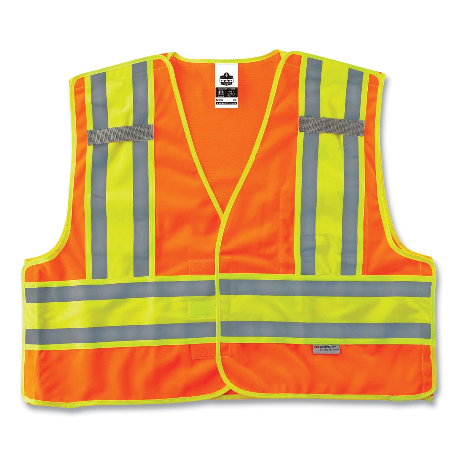 glowear-8245psv-class-2-public-safety-vest-polyester-6x-large-7x-large-orange-ships-in-1-3-business-days_ego23390 - 1