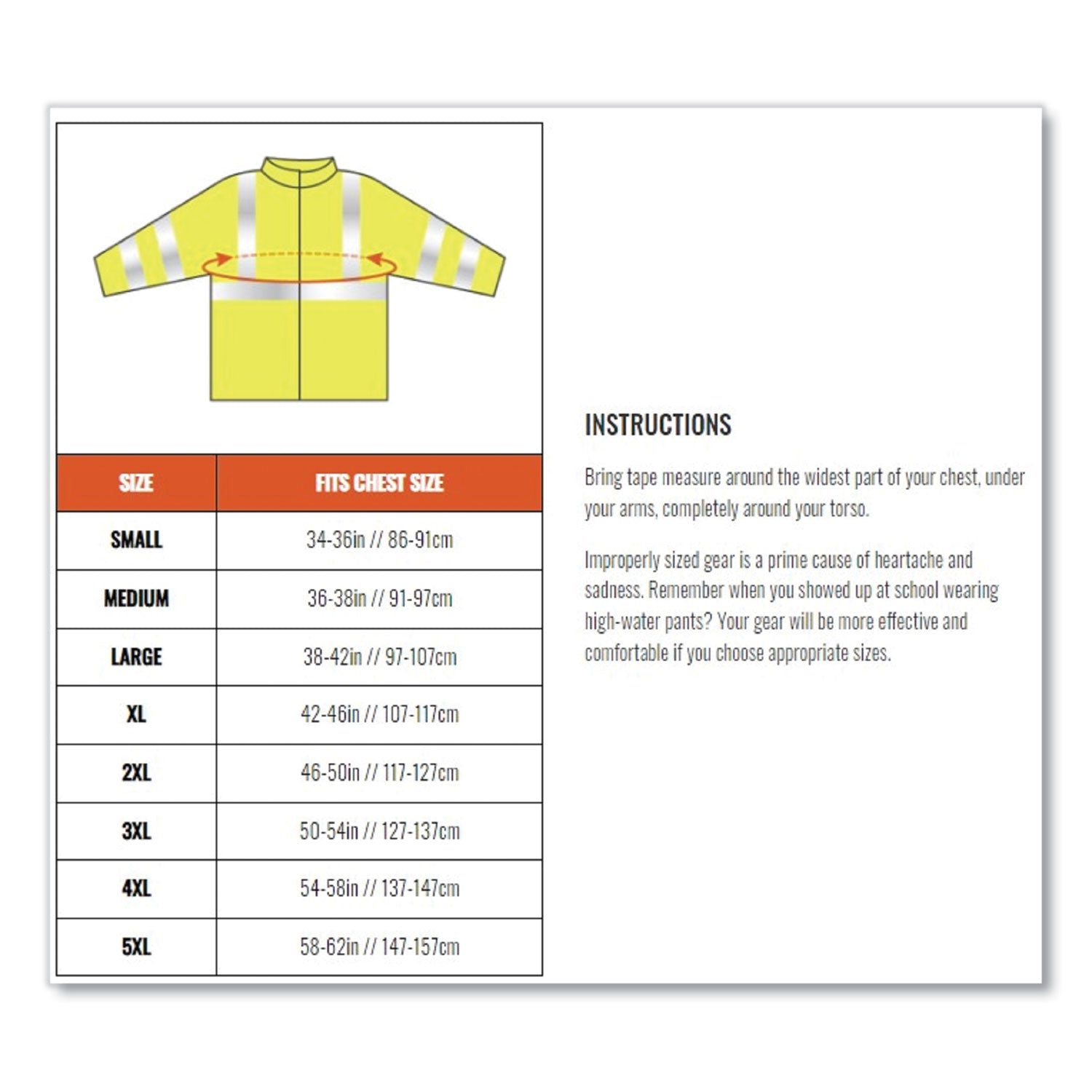 GloWear 8386 Class 3 Hi-Vis Outer Shell Jacket, Polyester, Small, Orange, Ships in 1-3 Business Days