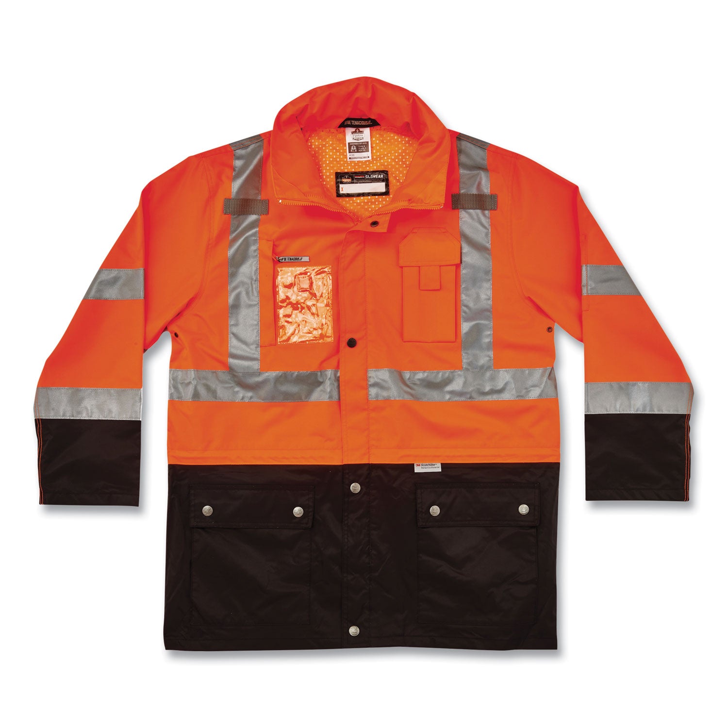 glowear-8386-class-3-hi-vis-outer-shell-jacket-polyester-large-orange-ships-in-1-3-business-days_ego25464 - 1