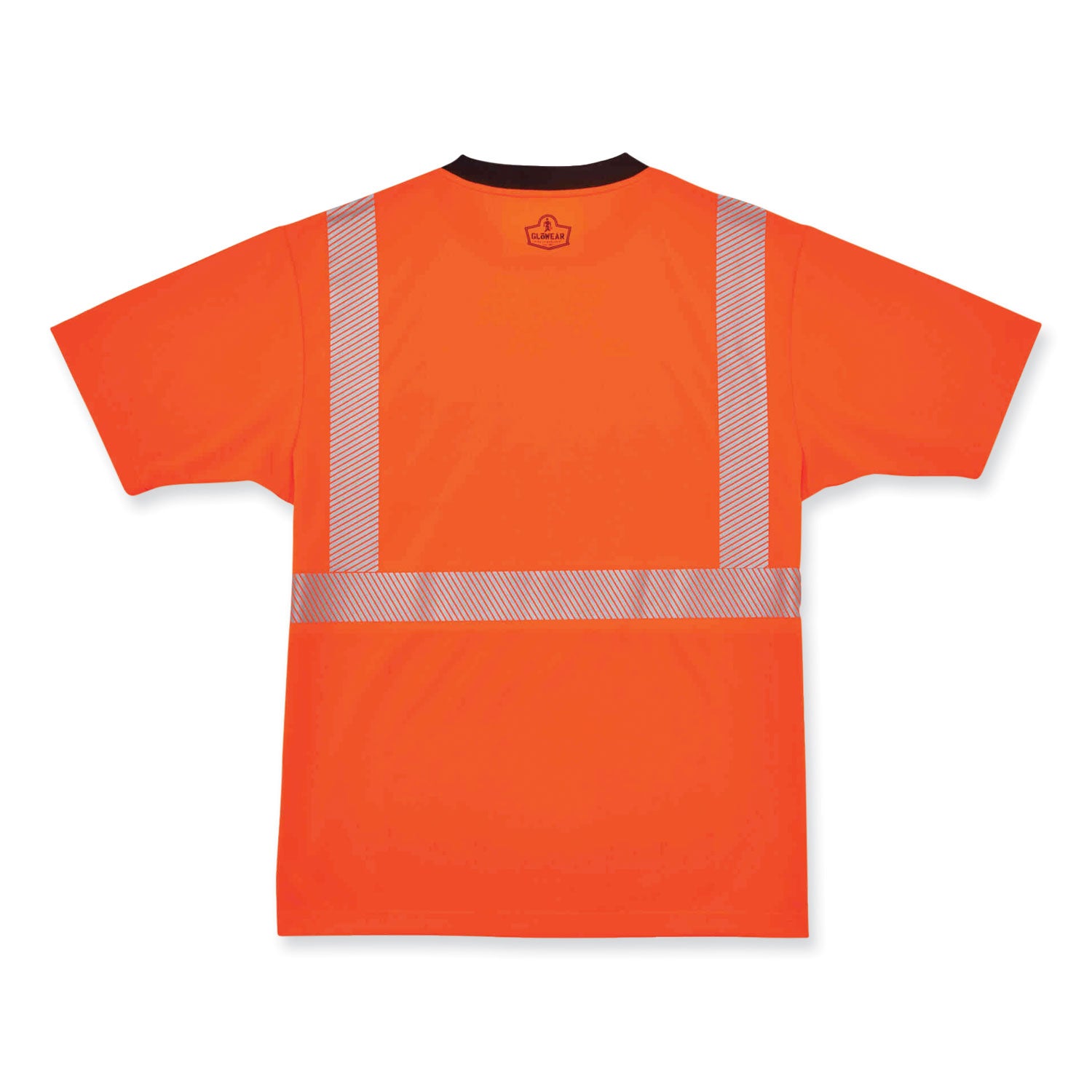 glowear-8280bk-class-2-performance-t-shirt-with-black-bottom-polyester-medium-orange-ships-in-1-3-business-days_ego22583 - 3