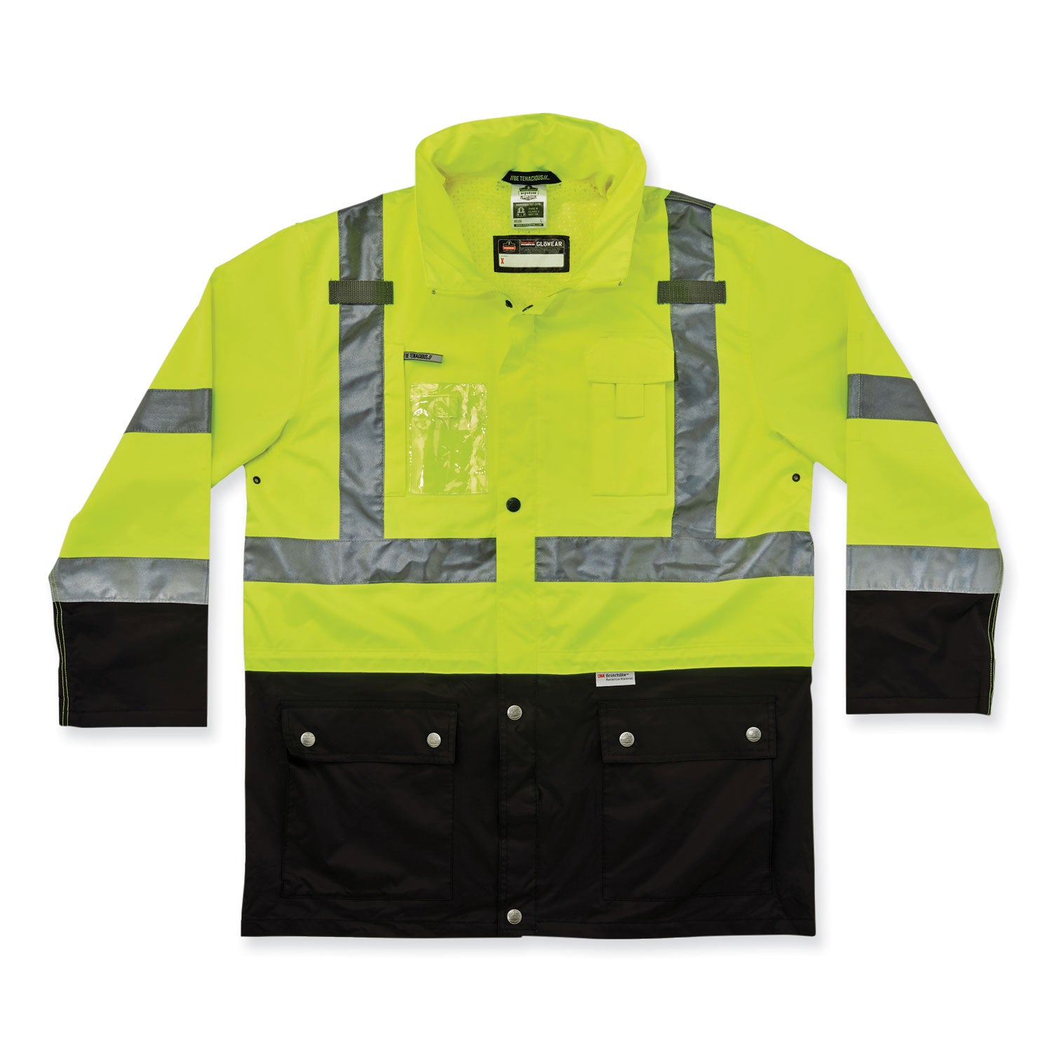 glowear-8386-class-3-hi-vis-outer-shell-jacket-polyester-3x-large-lime-ships-in-1-3-business-days_ego25377 - 1