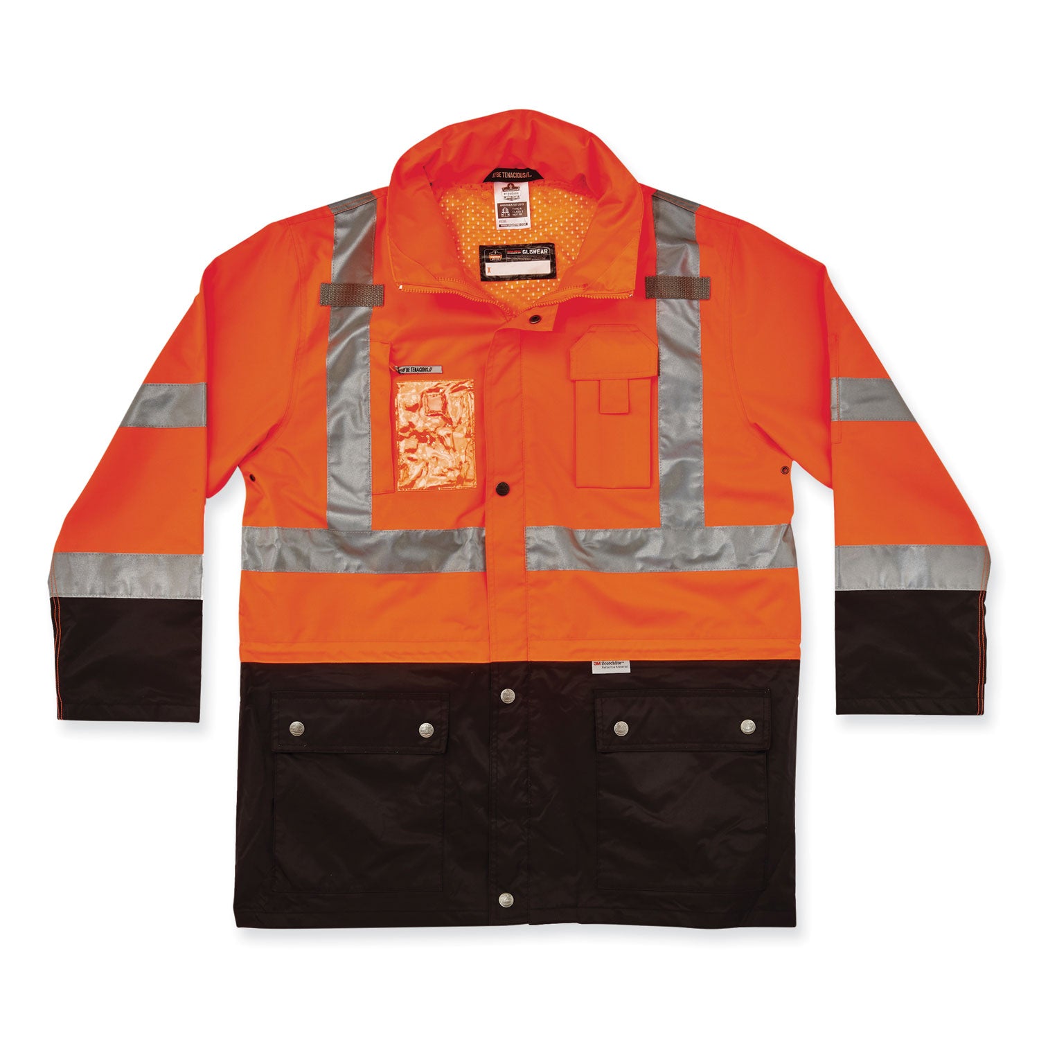 glowear-8386-class-3-hi-vis-outer-shell-jacket-polyester-small-orange-ships-in-1-3-business-days_ego25462 - 1