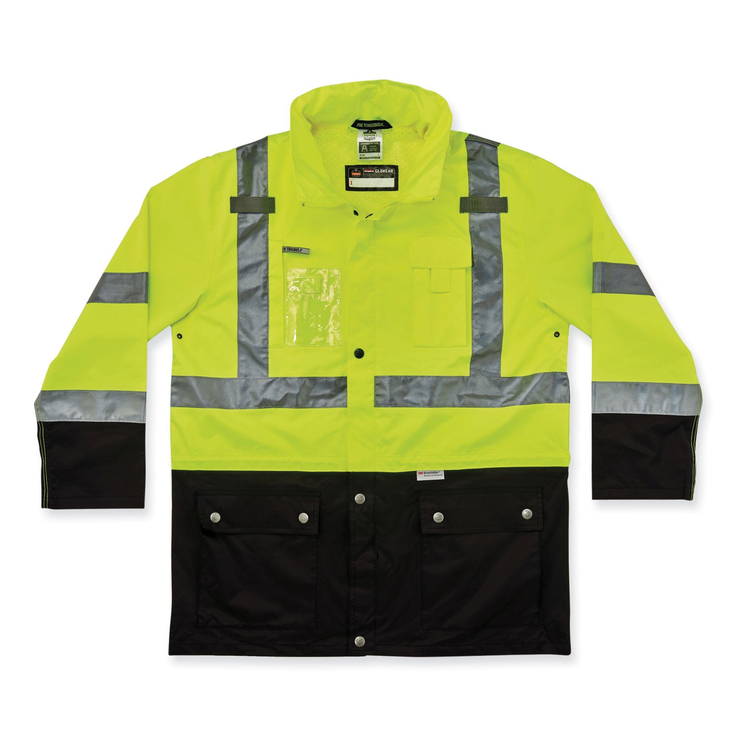 glowear-8386-class-3-hi-vis-outer-shell-jacket-polyester-x-large-lime-ships-in-1-3-business-days_ego25375 - 1