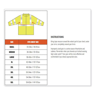 GloWear 8386 Class 3 Hi-Vis Outer Shell Jacket, Polyester, 5X-Large, Lime, Ships in 1-3 Business Days