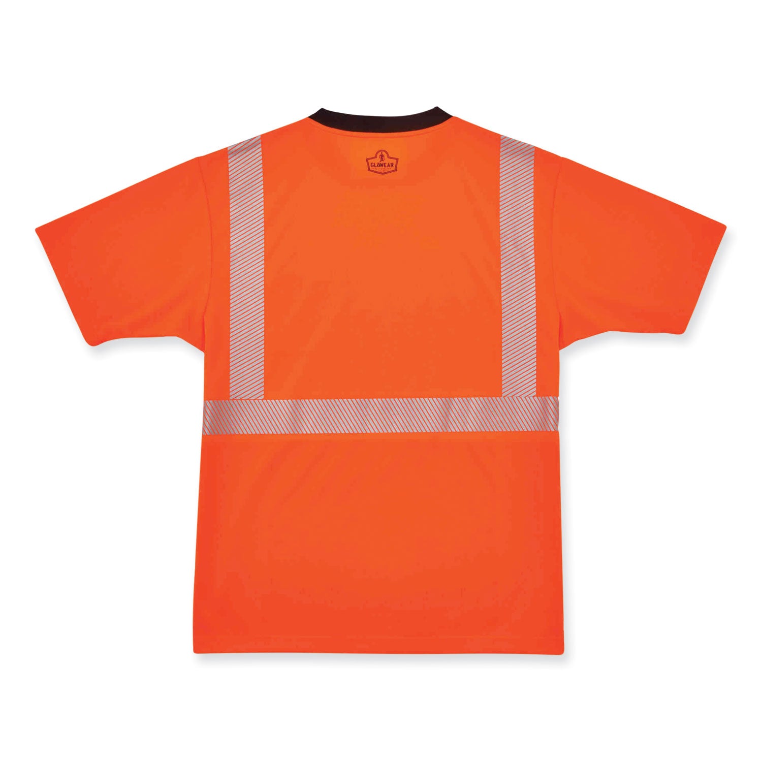 glowear-8280bk-class-2-performance-t-shirt-with-black-bottom-polyester-4x-large-orange-ships-in-1-3-business-days_ego22588 - 4