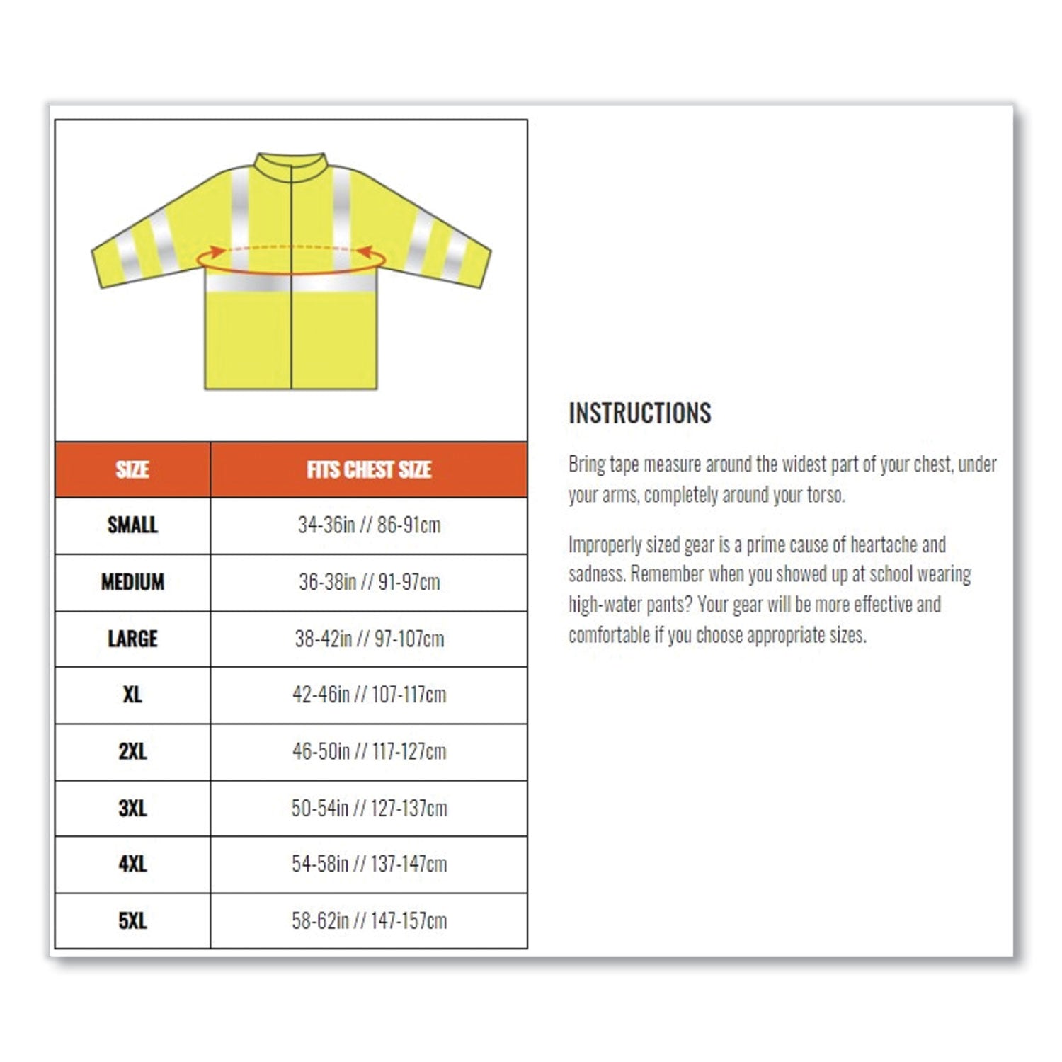 GloWear 8386 Class 3 Hi-Vis Outer Shell Jacket, Polyester, 4X-Large, Orange, Ships in 1-3 Business Days