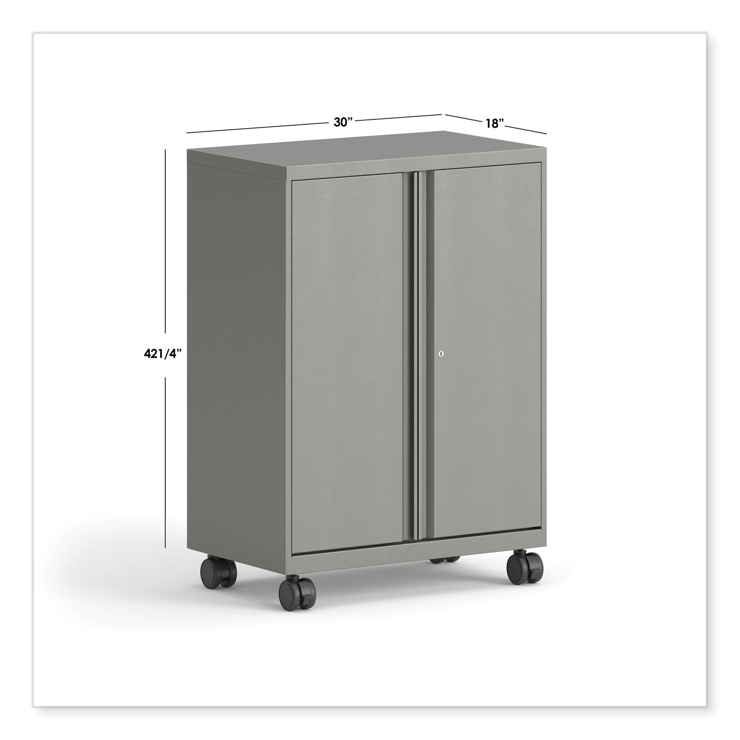 smartlink-mobile-cabinet-10-compartments-30w-x-18d-x-4232h-platinum-metallic-ships-in-7-10-business-days_honsc4330rlt1 - 3