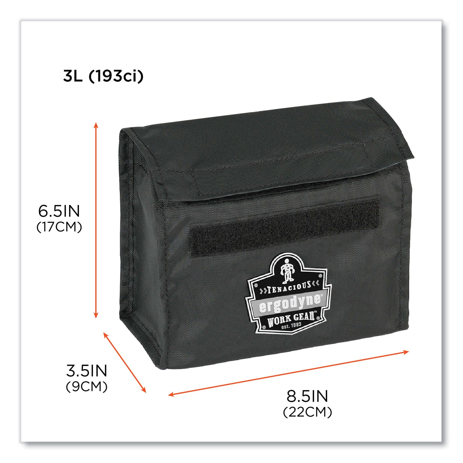 Arsenal 5180 Half Mask Respirator Waist Pack, 8.5 x 3.5 x 6.5, Black, Ships in 1-3 Business Days