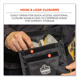 Arsenal 5180 Half Mask Respirator Waist Pack, 8.5 x 3.5 x 6.5, Black, Ships in 1-3 Business Days