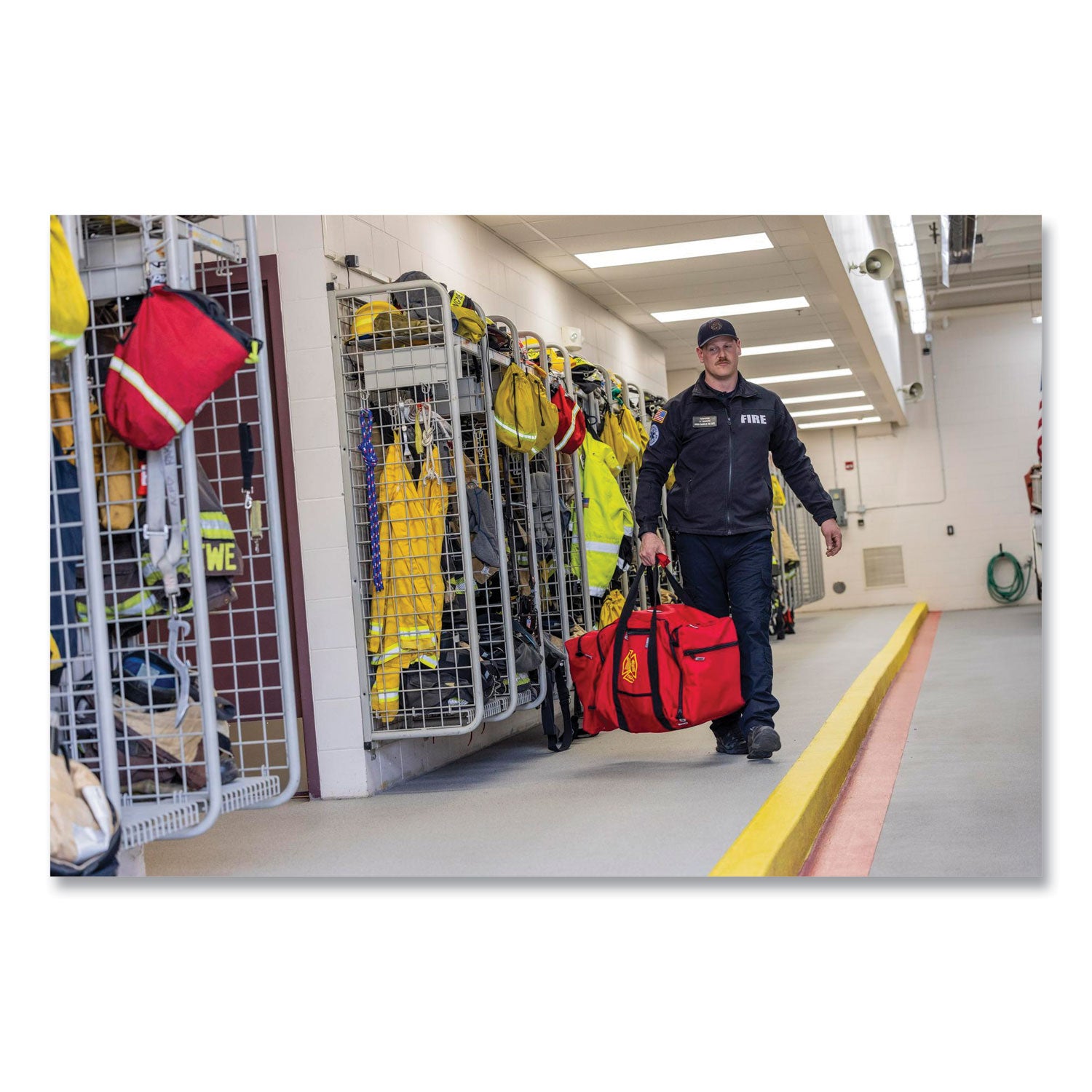 Arsenal 5005P Fire + Rescue Gear Bag, Polyester, 39 x 15 x 15, Red, Ships in 1-3 Business Days