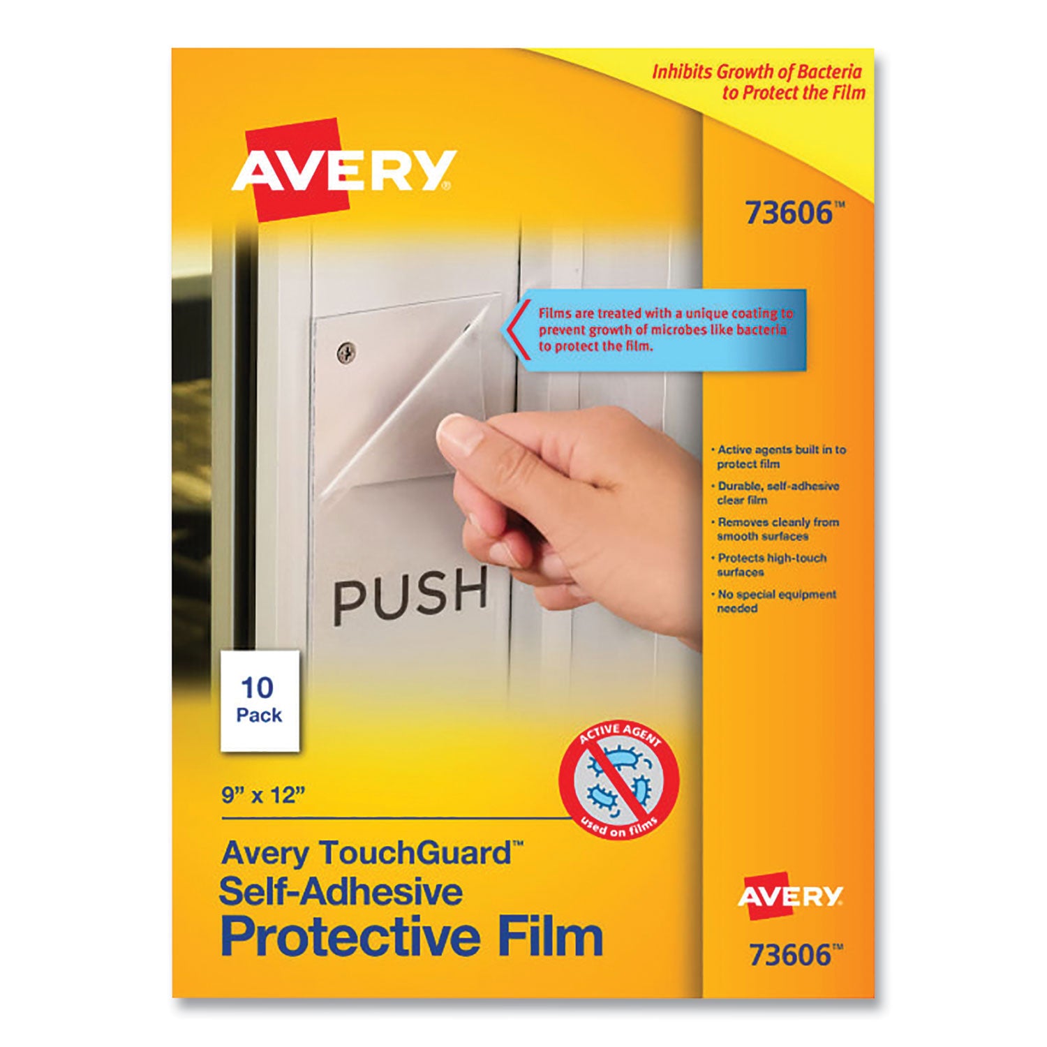 touchguard-protective-film-sheet-9-x-12-matte-clear-10-pack_ave73606 - 1