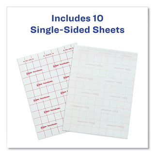 touchguard-protective-film-sheet-9-x-12-matte-clear-10-pack_ave73606 - 2