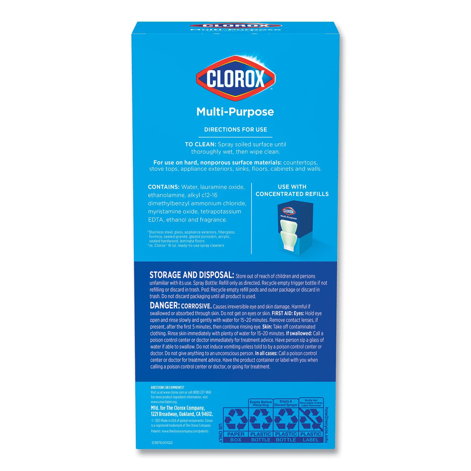 clorox-multipurpose-degreaser-cleaner-refillable-starter-kit-crisp-lemon-scent_clo60160 - 2