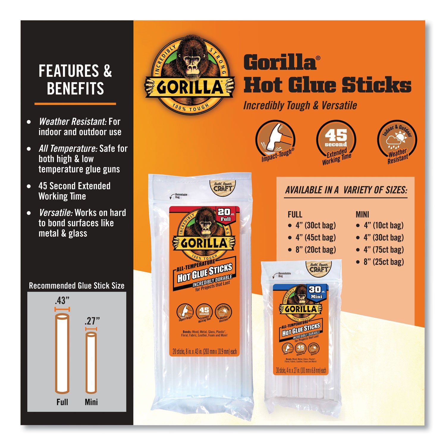 mini-hot-glue-sticks-027-dia-x-4-dries-clear-75-pack_gor3027502 - 4