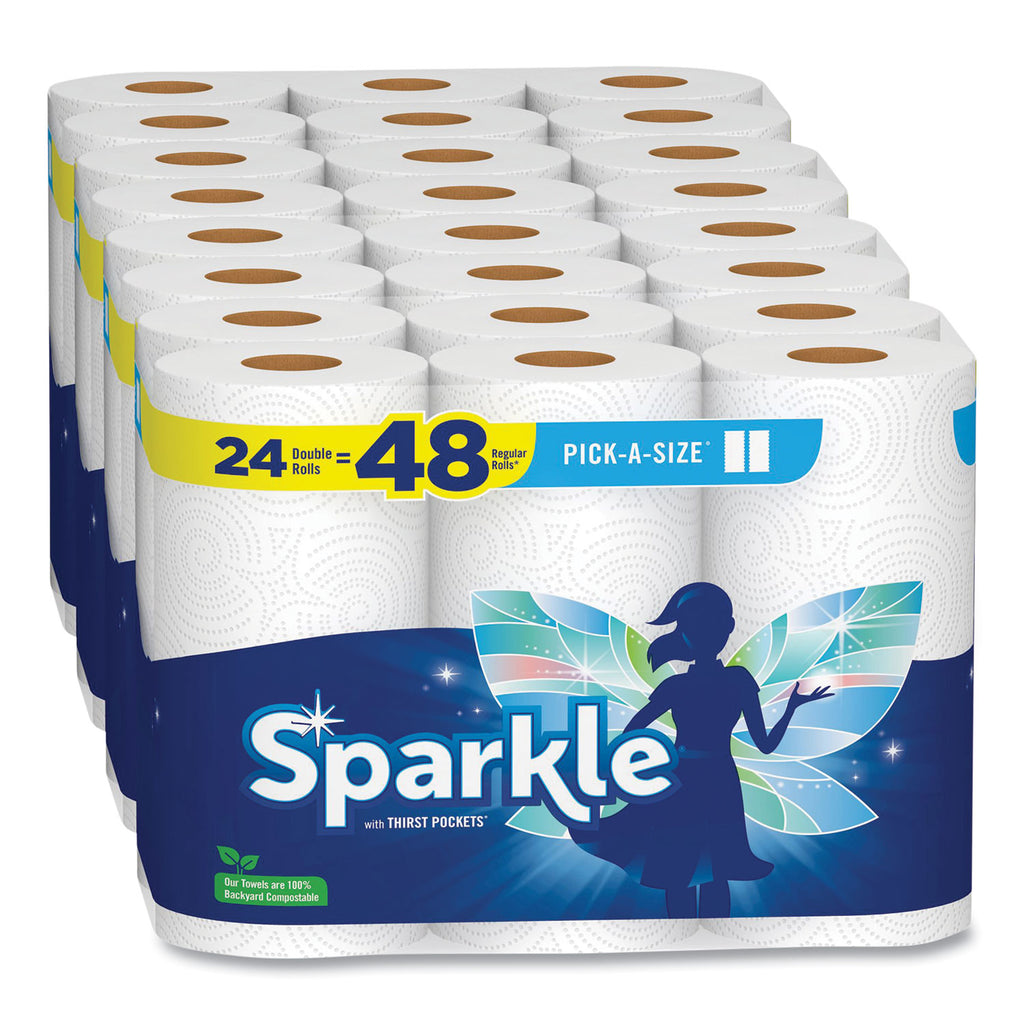 pick-a-size-perforated-kitchen-double-roll-towels-with-thirst-pockets-2-ply-11-x-6-white-110-sheets-roll-24-rolls-pack_gpc2226450 - 1