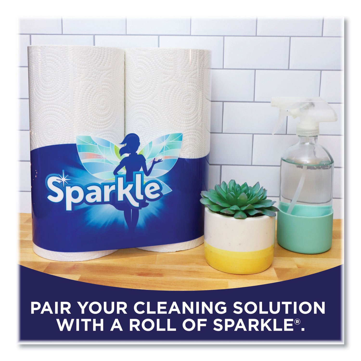 Pick-A-Size Perforated Kitchen Double Roll Towels with Thirst Pockets, 2-Ply, 11 x 6, White, 110 Sheets/Roll, 24 Rolls/Pack