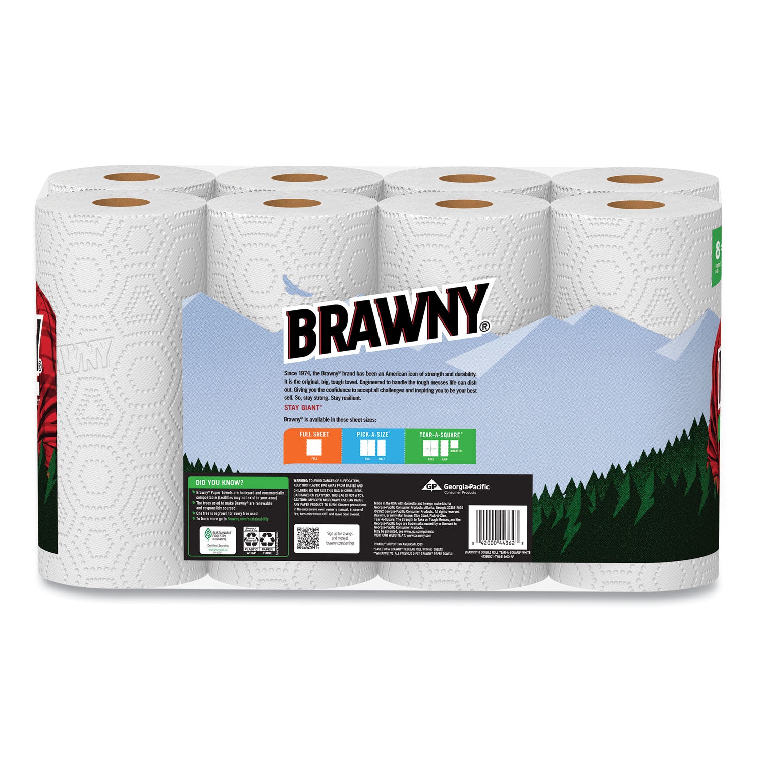 tear-a-square-perforated-kitchen-double-roll-towels-2-ply-11-x-11-white-120-sheets-roll-8-rolls-pack-2-packs-carton_gpc4437250 - 4