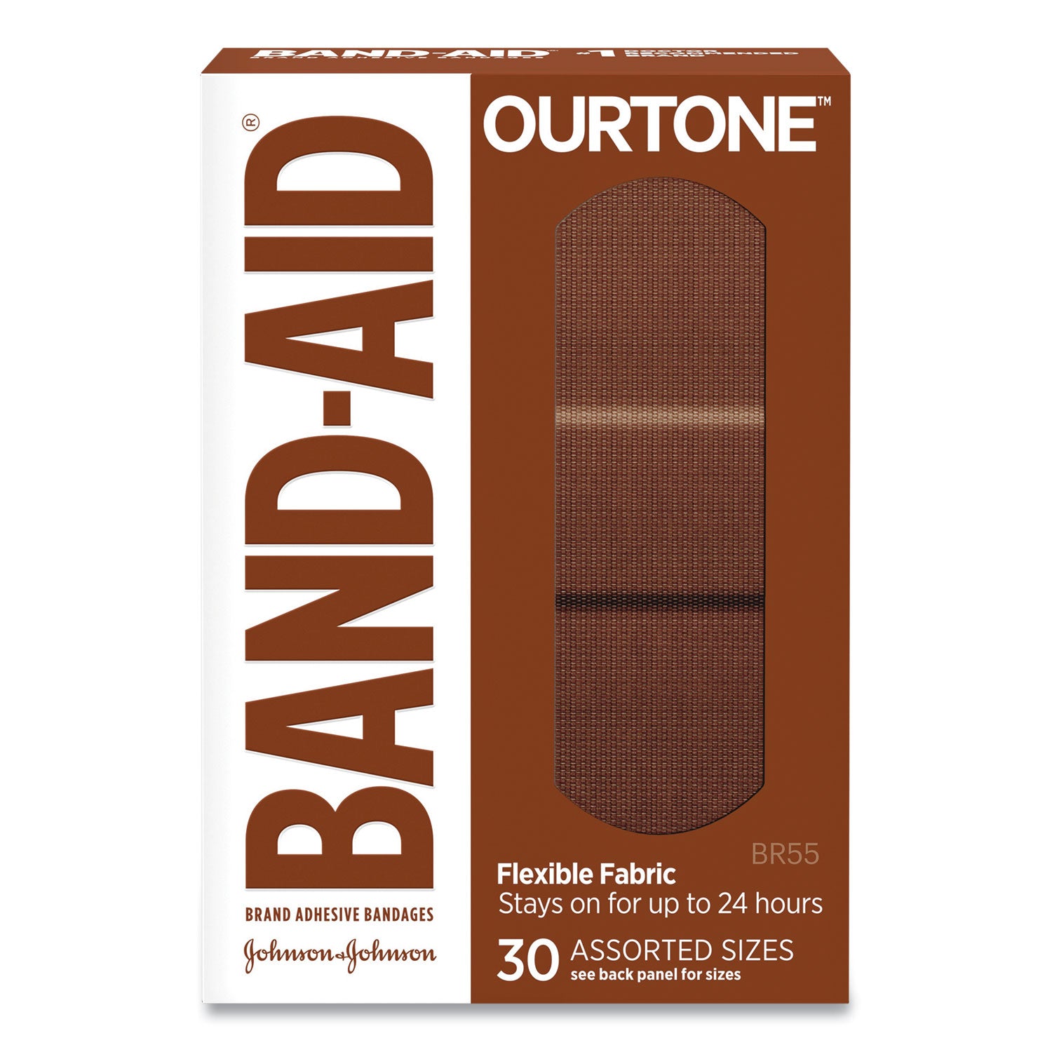 ourtone-adhesive-bandages-br55-225-x-063;-3-x-075;-3-x-1-medium-brown-30-pack_joj119586 - 1