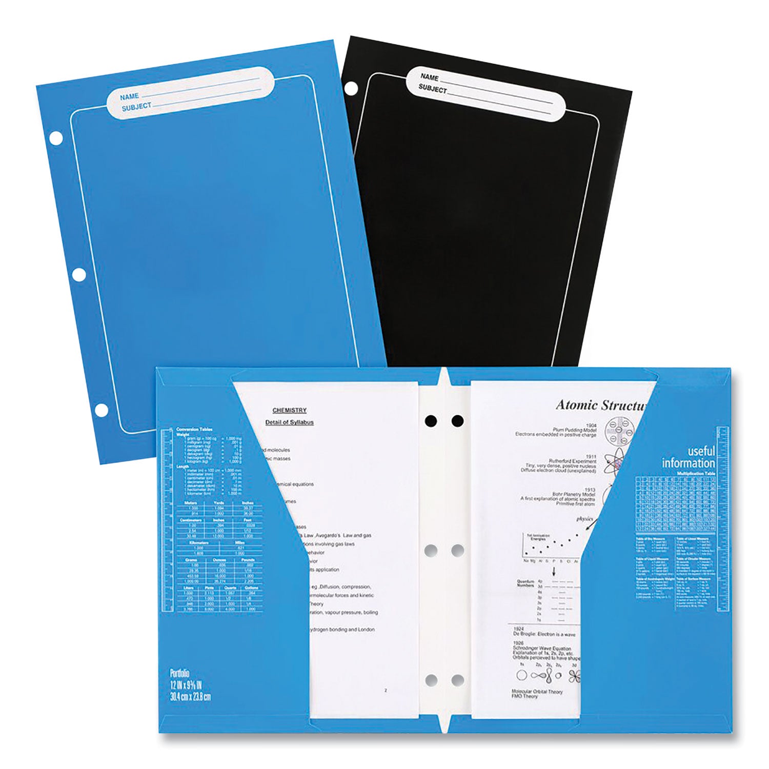 Trapper Keeper 3-Ring Pocket Binder, 1" Capacity, 11.25 x 12.19, Shapes