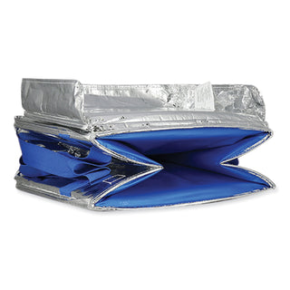 Fresh Eco Freeze Tote, 13.5 x 9 x 13, Silver/Blue, 4/Carton