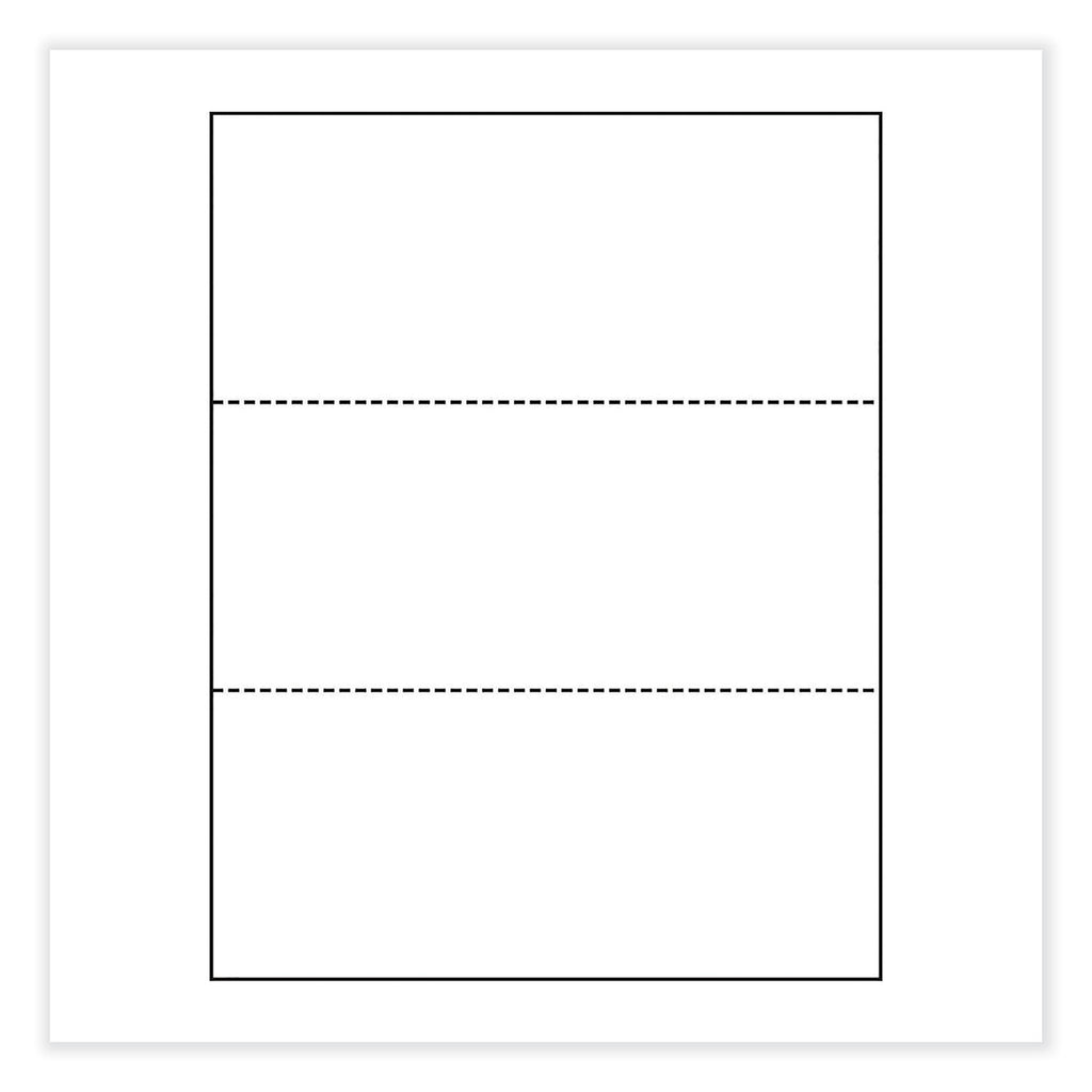 Perforated and Punched Paper, 20 lb Bond Weight, 8.5 x 11, White, 500/Ream, 5 Reams/Carton