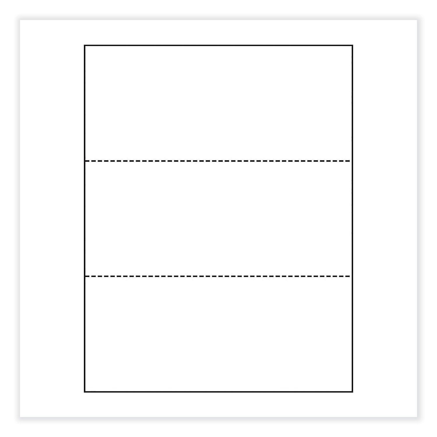 Perforated and Punched Paper, 20 lb Bond Weight, 8.5 x 11, White, 500/Ream, 5 Reams/Carton