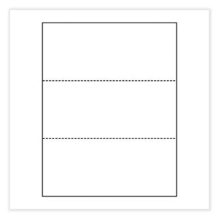 Perforated and Punched Paper, 20 lb Bond Weight, 8.5 x 11, White, 500/Ream, 5 Reams/Carton