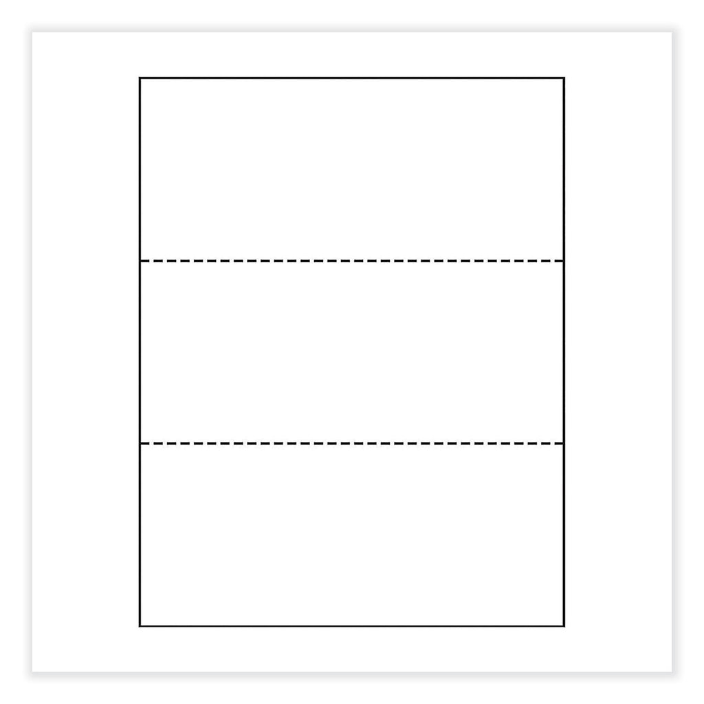 Perforated and Punched Paper, 92 Bright, 24 lb Bond Weight, 8.5 x 11, White, 500/Ream, 5 Reams/Carton