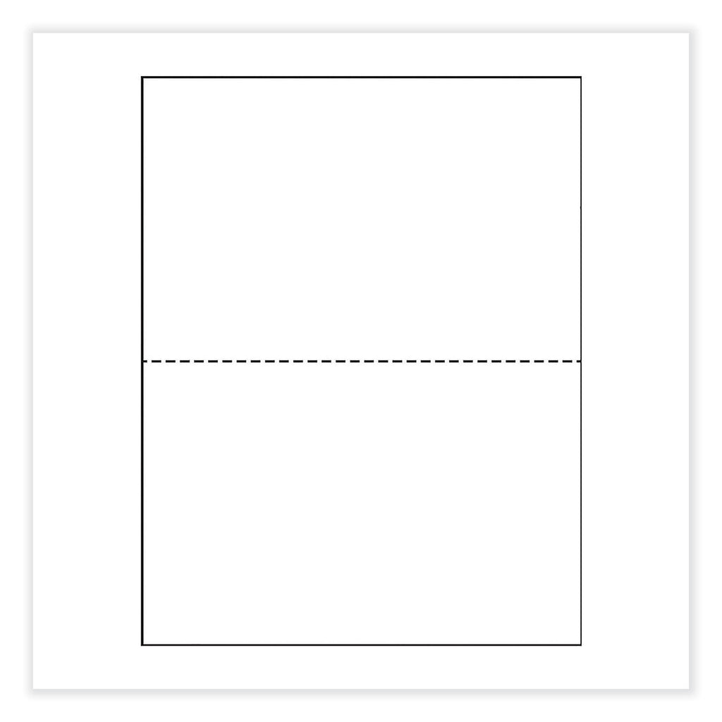 Perforated and Punched Paper, 20 lb Bond Weight, 8.5 x 11, White, 500/Ream, 5 Reams/Carton