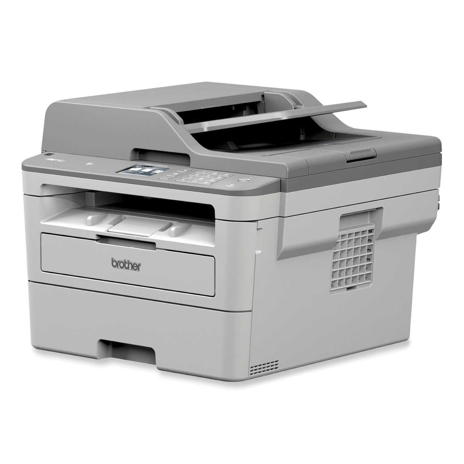 Brother Workhorse MFC-L2759DW Wireless Laser Multifunction Printer - Monochrome - Copier/Fax/Printer/Scanner - 36 ppm Mono Print - 2400 x 600 dpi Print - Automatic Duplex Print - Up to 15000 Pages Monthly - 250 sheets Input - Color Flatbed Scanner - - 2