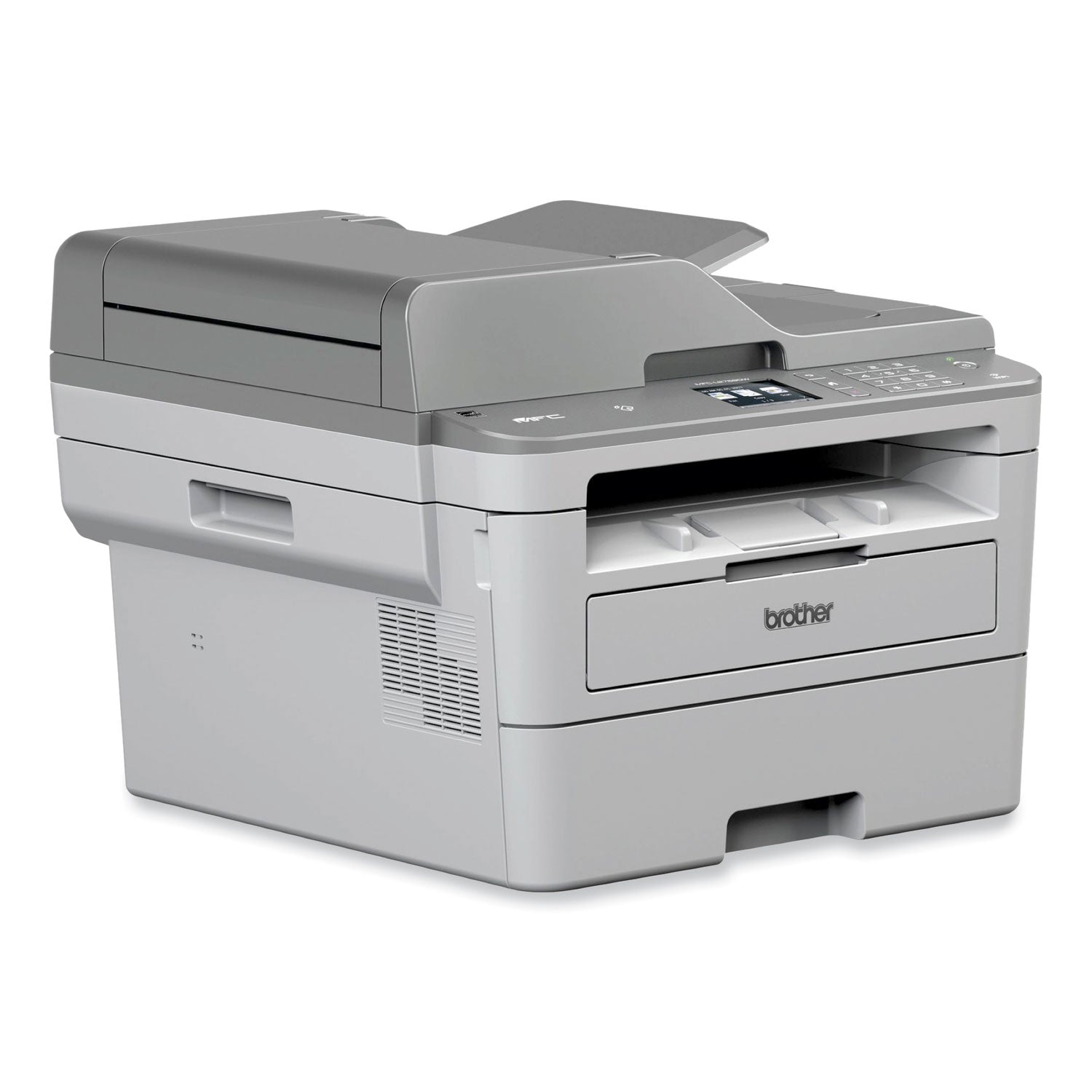Brother Workhorse MFC-L2759DW Wireless Laser Multifunction Printer - Monochrome - Copier/Fax/Printer/Scanner - 36 ppm Mono Print - 2400 x 600 dpi Print - Automatic Duplex Print - Up to 15000 Pages Monthly - 250 sheets Input - Color Flatbed Scanner - - 3