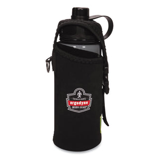 Chill-Its 5151 Plastic Wide Mouth Water Bottle, 34 oz, Black, Ships in 1-3 Business Days