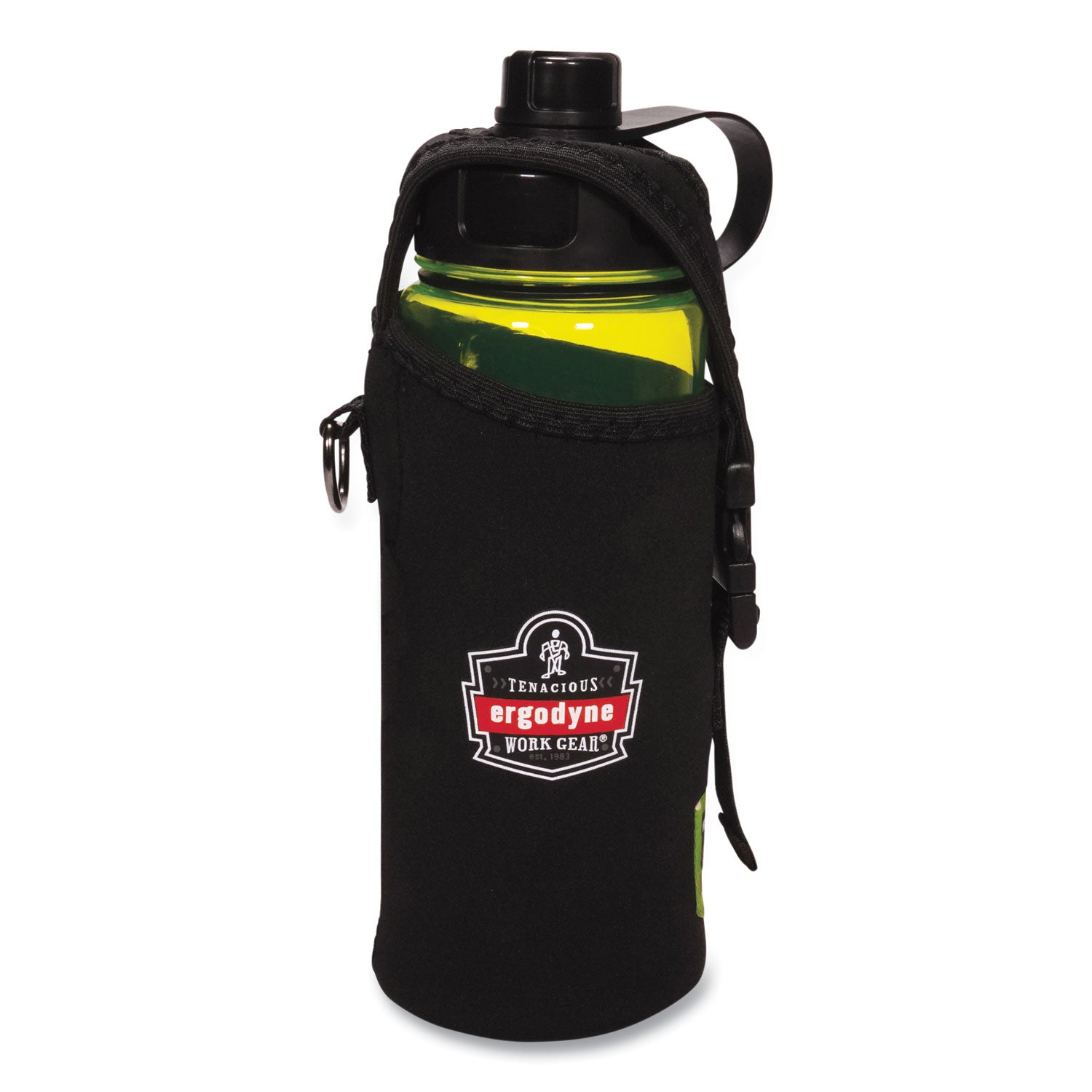 Chill-Its 5151 Plastic Wide Mouth Water Bottle, 34 oz, Lime, Ships in 1-3 Business Days