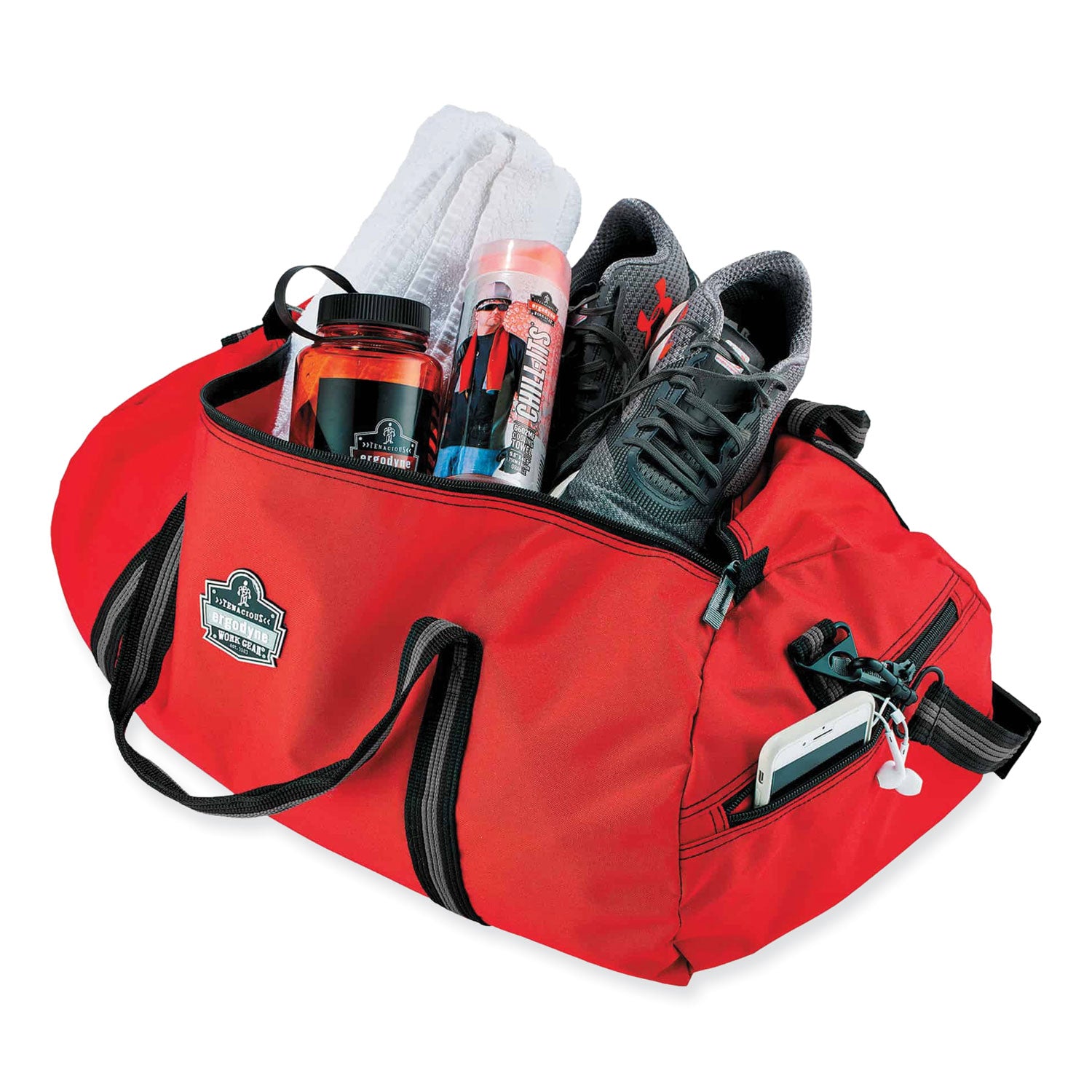 Arsenal 5020 Gear Duffel Bag, Nylon, Small, 12 x 23 x 12, Red, Ships in 1-3 Business Days