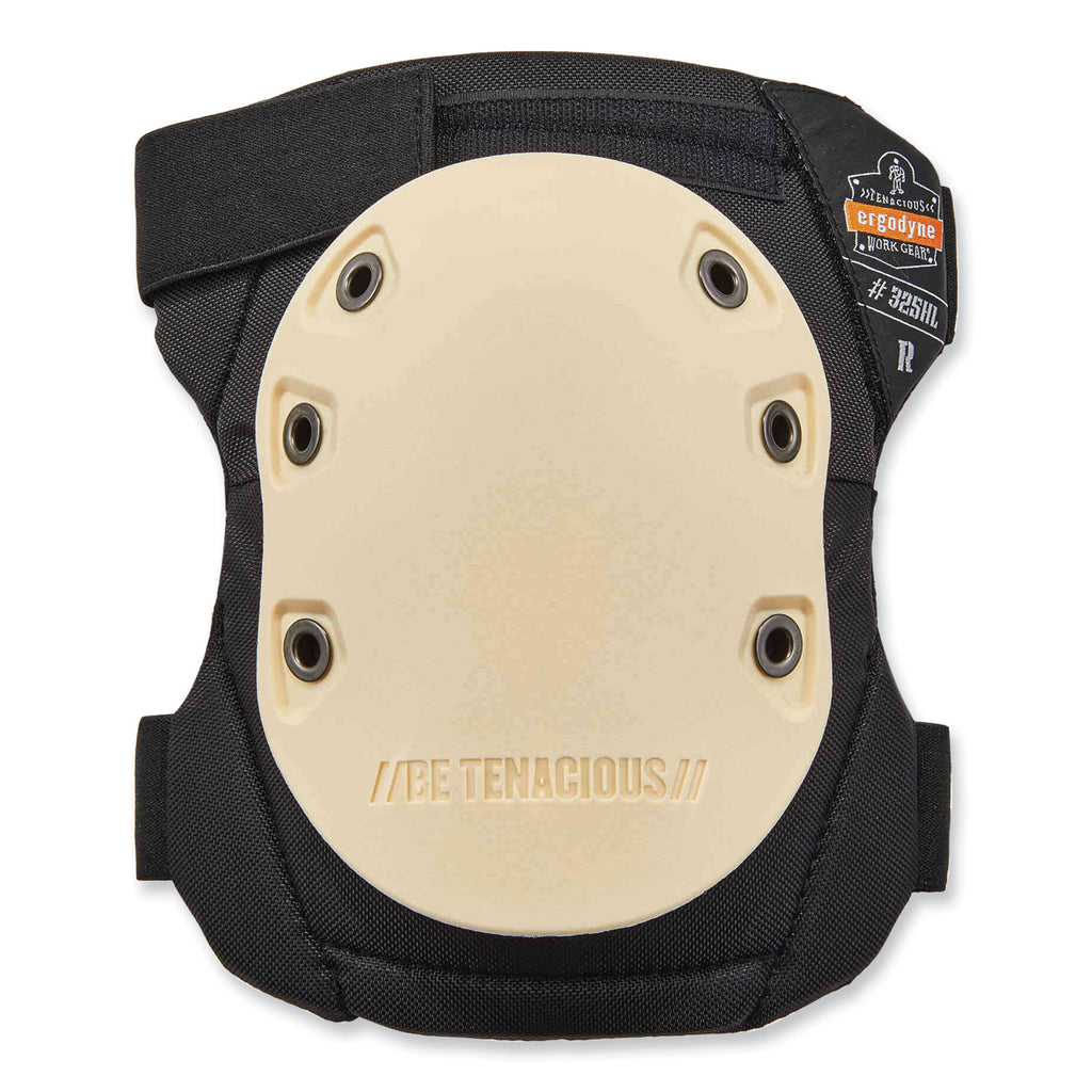 ProFlex 325HL Non-Marring Rubber Cap Knee Pads, Hook and Loop Closure, One Size, Tan Cap, Pair, Ships in 1-3 Business Days