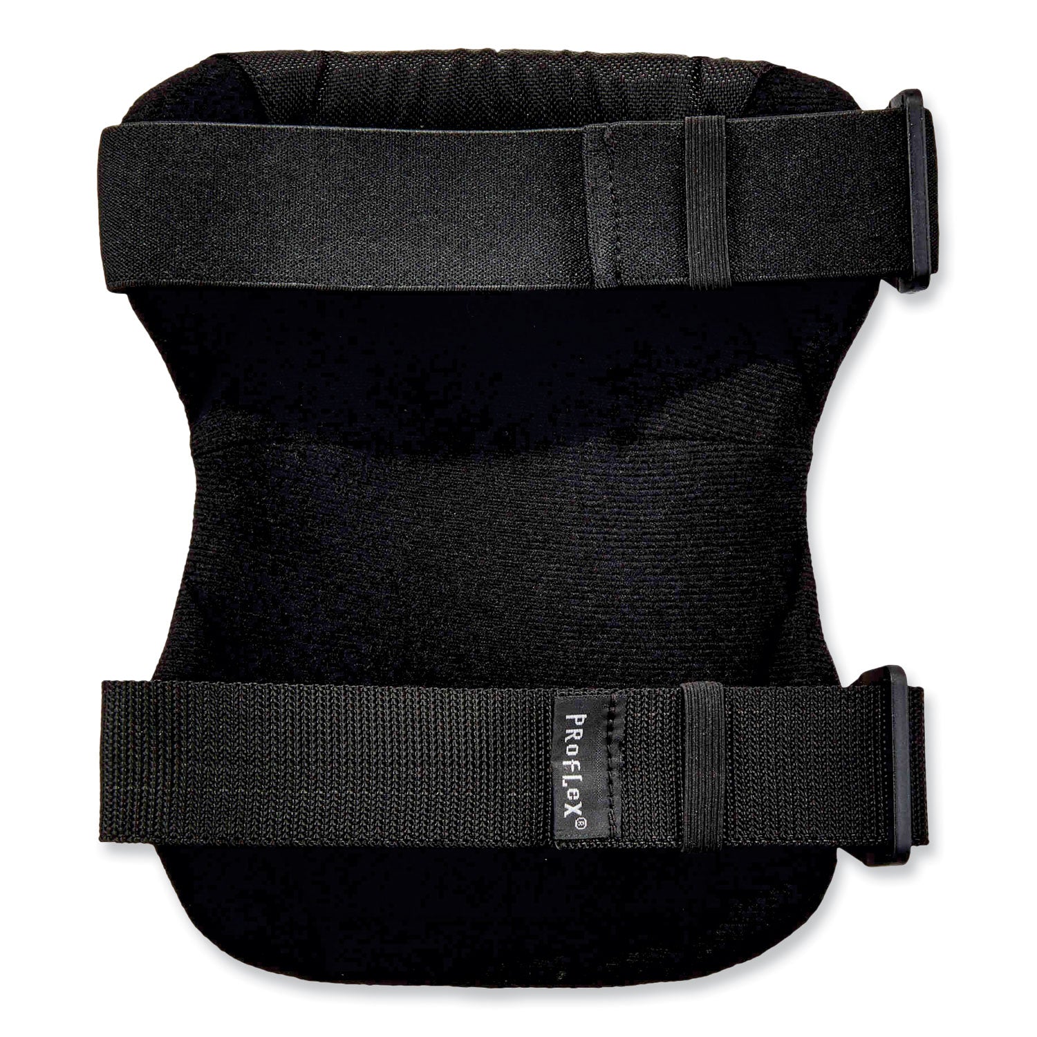 ProFlex 335 Slip-Resistant Rubber Cap Knee Pads, Buckle Closure, One Size, Black Cap, Pair, Ships in 1-3 Business Days