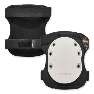 ProFlex 315HL Abrasion-Resistant Knee Pad, Long Textured White Hard Cap, Hook/Loop Closure, Pair, Ships in 1-3 Business Days