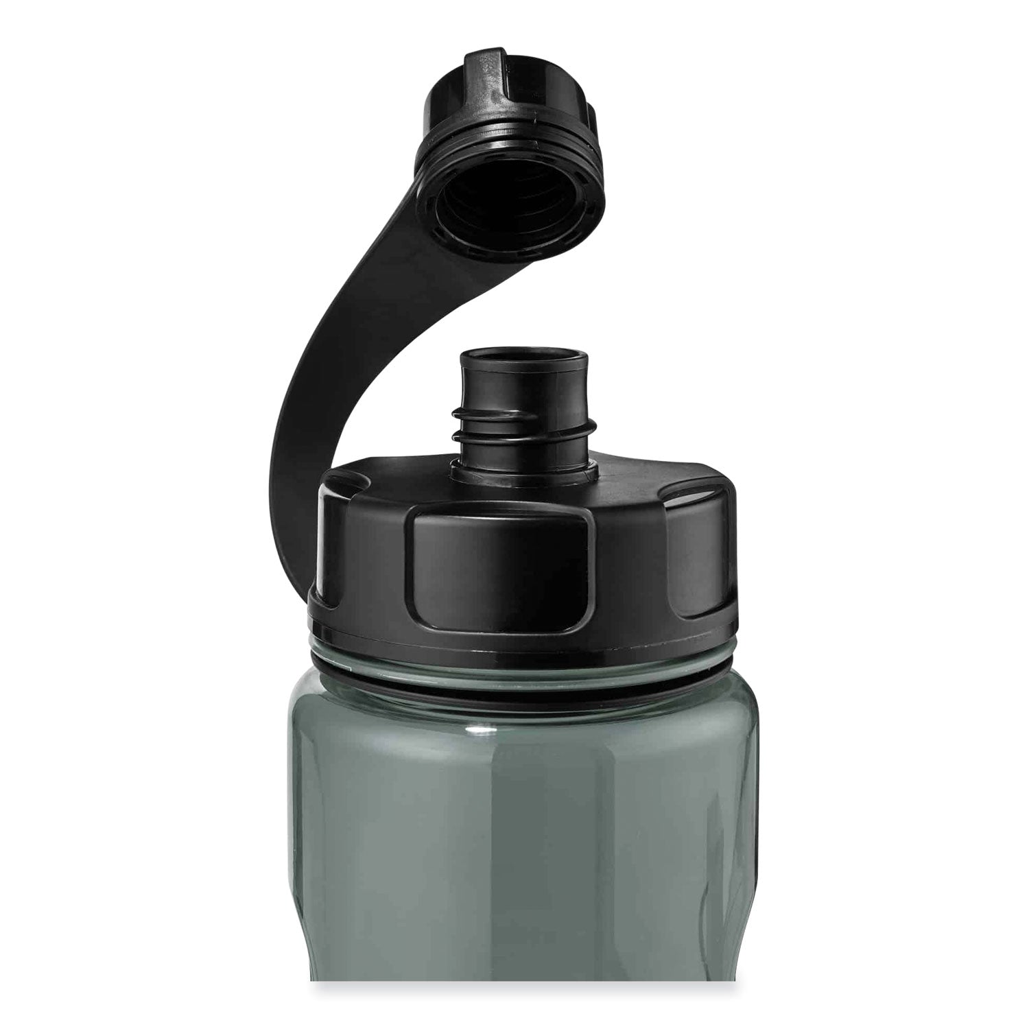 Chill-Its 5151 Plastic Wide Mouth Water Bottle, 34 oz, Black, Ships in 1-3 Business Days