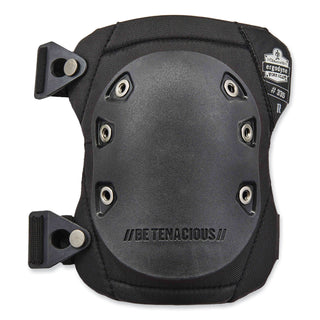 ProFlex 335 Slip-Resistant Rubber Cap Knee Pads, Buckle Closure, One Size, Black Cap, Pair, Ships in 1-3 Business Days