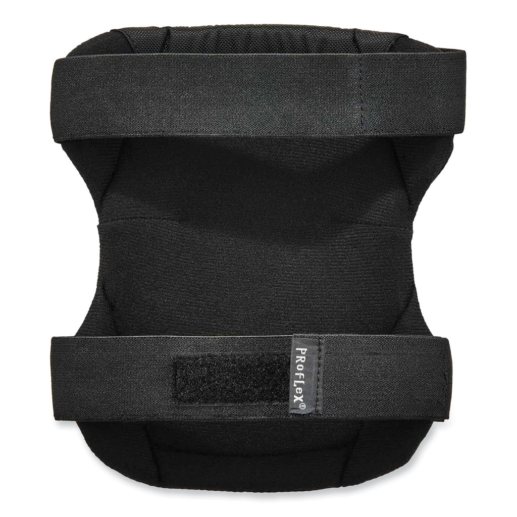 ProFlex 335HL Slip-Resistant Black Rubber Cap Knee Pads, Hook and Loop Closure, Pair, Ships in 1-3 Business Days