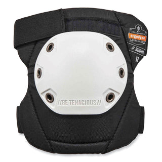 ProFlex 300HL Knee Pads, Rounded Hard Cap, Hook and Loop Closure, One Size, White Cap, Pair, Ships in 1-3 Business Days