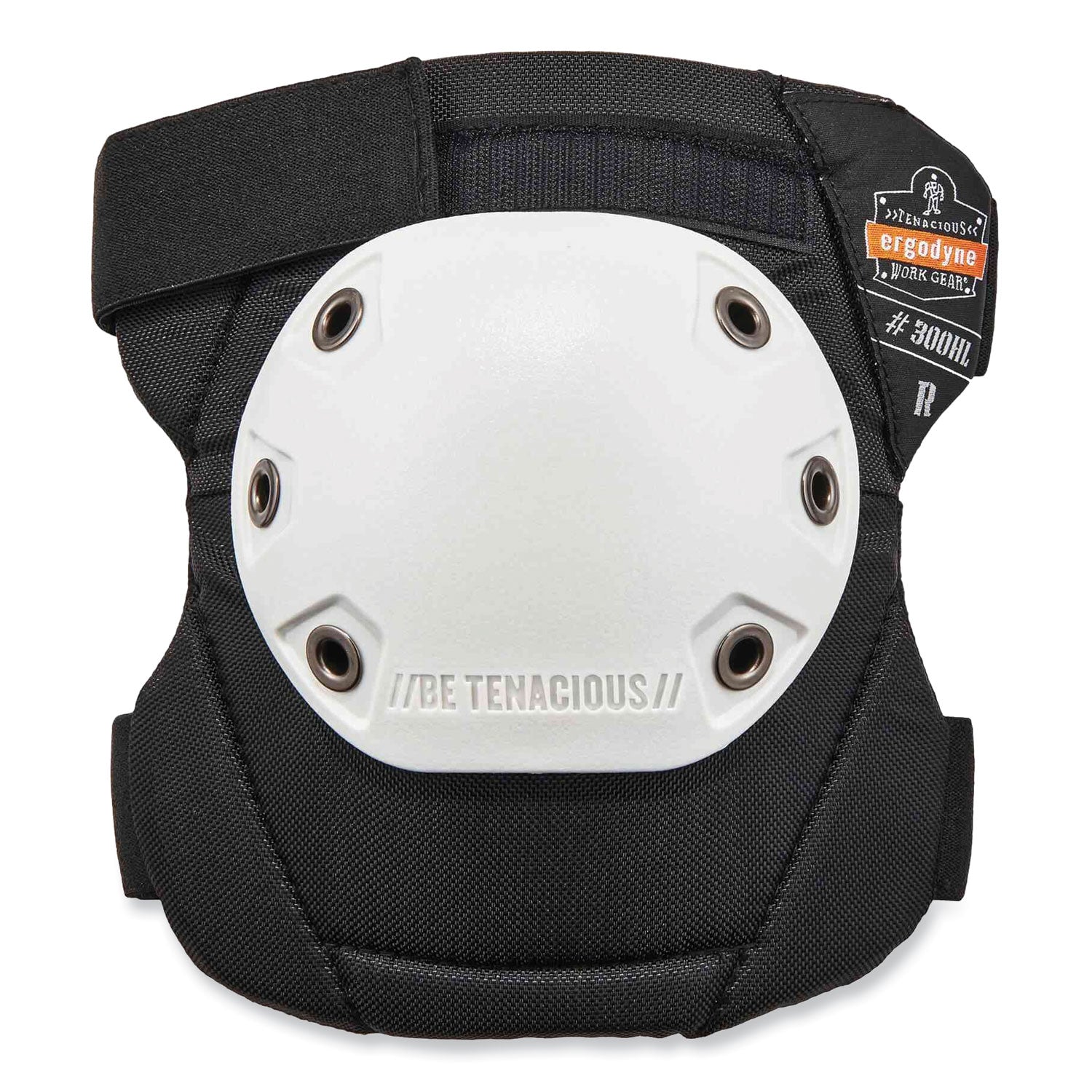 ProFlex 300HL Knee Pads, Rounded Hard Cap, Hook and Loop Closure, One Size, White Cap, Pair, Ships in 1-3 Business Days