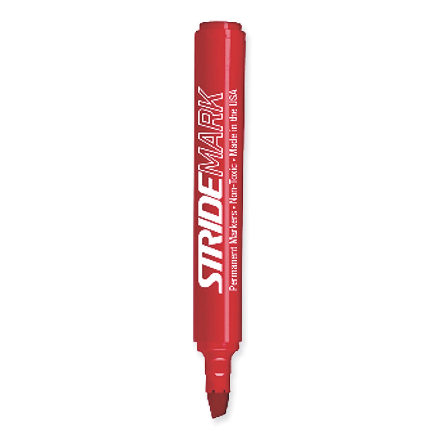 stridemark-permanent-marker-fine-bullet-tip-red-12-pack_stw22003 - 1